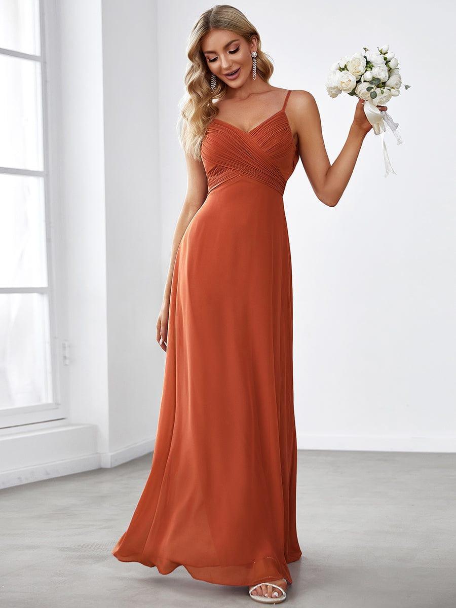 ever NOVA|Sweetheart Draped Back Floor Length Bridesmaid Dress